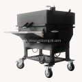 Outdoor Smokers Adjustable Charcoal Grill with flat top